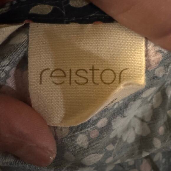 NWT Madewell x Reistor Deep V Short Dress Floral Organic Cotton Peasant Size XL - Picture 15 of 15